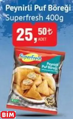 SUPERFRESH PEYNİRLİ PUF BÖREĞİ